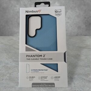 G7. Nimbus9 Phantom 2 Case for Samsung Galaxy S22 Ultra 5G 3D Hexa Blue